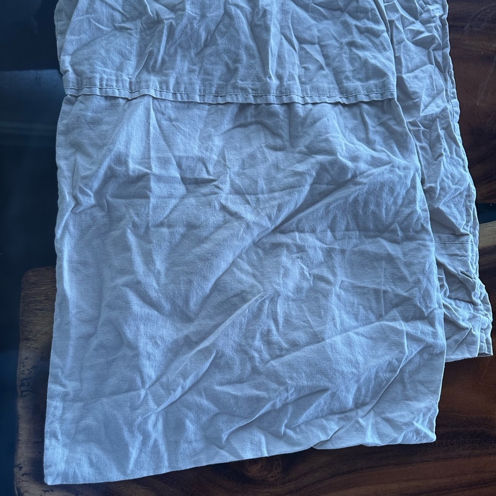 Tan linen standard size pillowcases